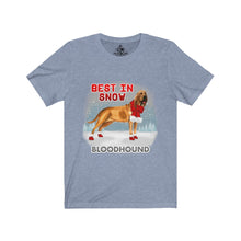 Load image into Gallery viewer, Bloodhound Best In Snow Unisex Jersey Short Sleeve Tee