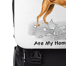 Load image into Gallery viewer, My Boxer Ate My My Homework Backpack
