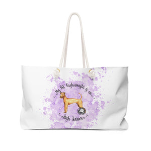 Irish Terrier Pet Fashionista Weekender Bag