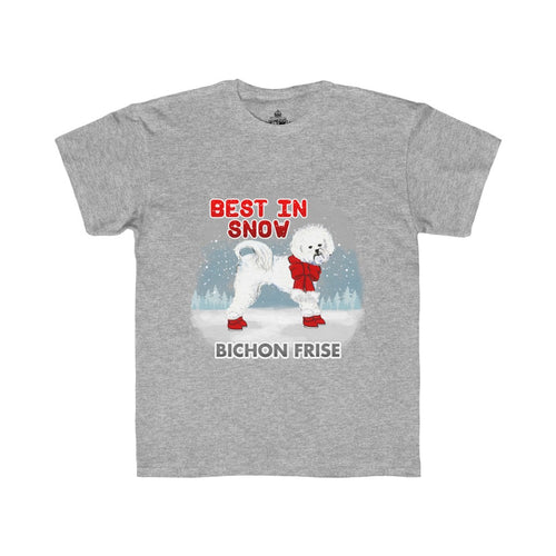Bichon Frise Best In Snow Kids Regular Fit Tee