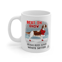 Load image into Gallery viewer, Irish Red and White Setter Best In Snow Mug