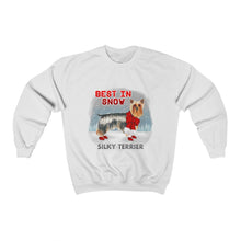 Load image into Gallery viewer, Silky Terrier Best In Snow Heavy Blend™ Crewneck Sweatshirt