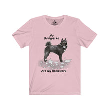 Load image into Gallery viewer, My Schipperke Ate My Homework Unisex Jersey Short Sleeve Tee