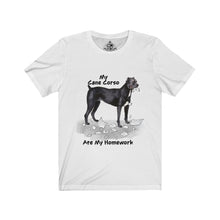 Load image into Gallery viewer, My Cane Corso Ate My Homework Unisex Jersey Short Sleeve Tee