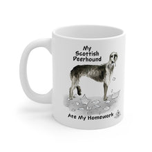 Load image into Gallery viewer, My Scottish Deerhound Ate My Homework Mug