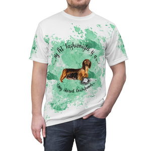Dachshund (Long haired) Pet Fashionista All Over Print Shirt