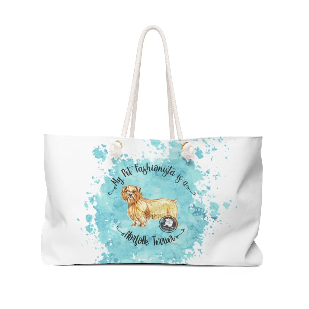 Norfolk Terrier Pet Fashionista Weekender Bag