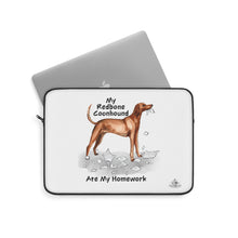 Load image into Gallery viewer, My Redbone Coonhound Ate My Homework Laptop Sleeve