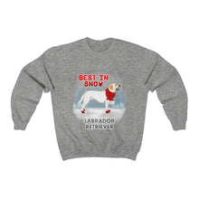 Load image into Gallery viewer, Labrador Retriever Best In Snow Heavy Blend™ Crewneck Sweatshirt