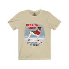 Load image into Gallery viewer, Smooth Fox Terrier Best In Snow Unisex Jersey Short Sleeve Tee