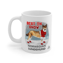Load image into Gallery viewer, Norwegian Lundehund Best In Snow Mug
