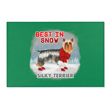 Load image into Gallery viewer, Silky Terrier Best In Snow Area Rug