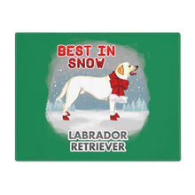 Load image into Gallery viewer, Labrador Retriever Best In Snow Placemat