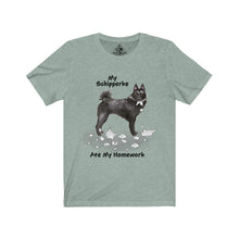 Load image into Gallery viewer, My Schipperke Ate My Homework Unisex Jersey Short Sleeve Tee