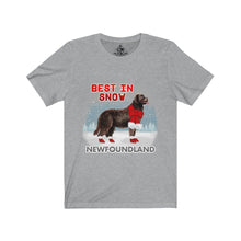 Load image into Gallery viewer, Newfoundland Best In Snow Unisex Jersey Short Sleeve Tee