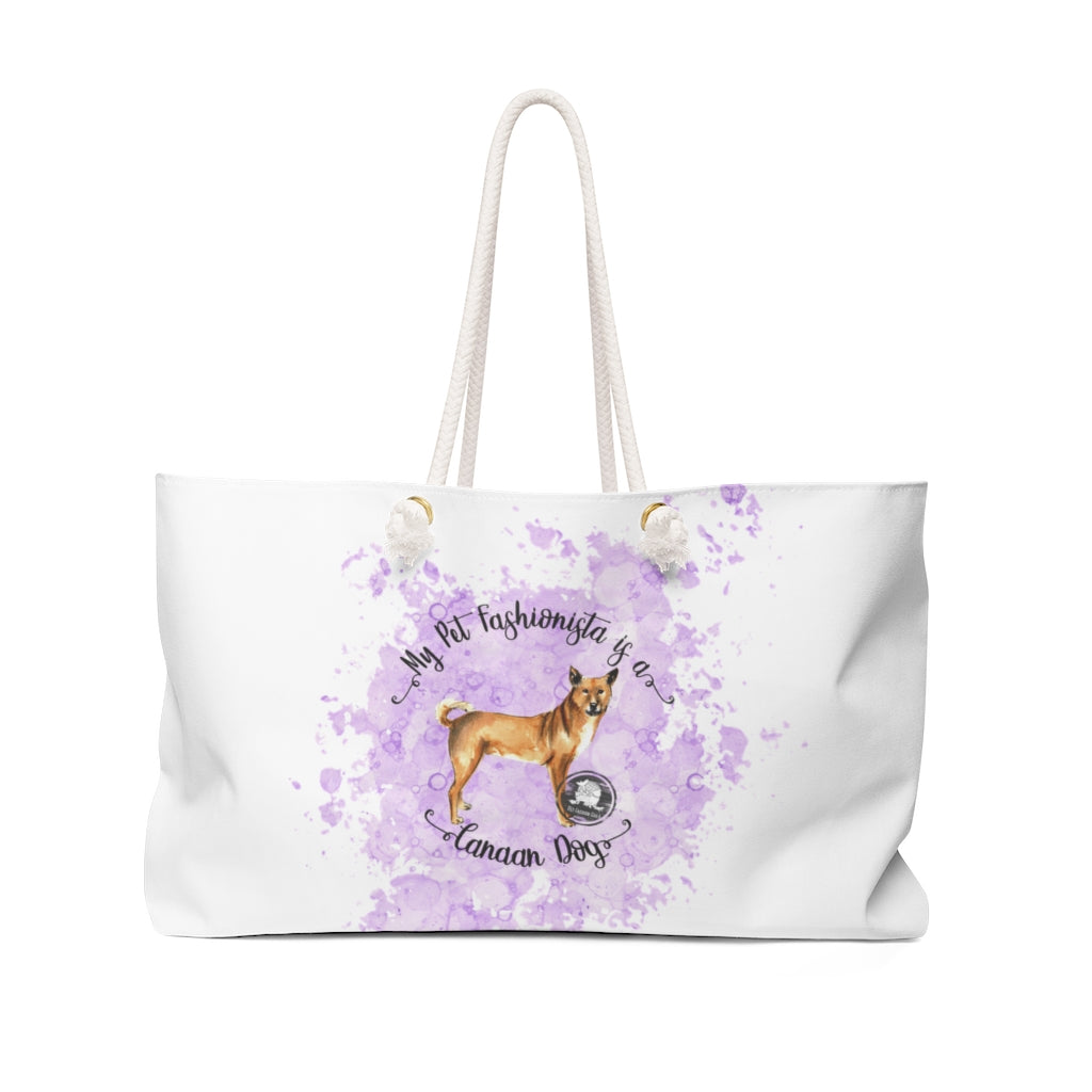 Canaan Dog Pet Fashionista Weekender Bag