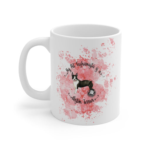 Boston Terrier Pet Fashionista Mug