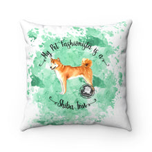 Load image into Gallery viewer, Shiba Inu Pet Fashionista Square Pillow