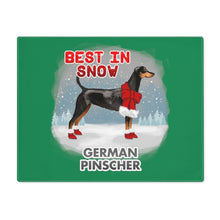 Load image into Gallery viewer, German Pinscher Best In Snow Placemat