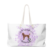 Load image into Gallery viewer, Standard Poodle Pet Fashionista Weekender Bag