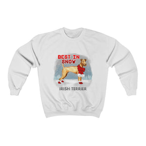 Irish Terrier Best In Snow Heavy Blend™ Crewneck Sweatshirt