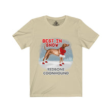 Load image into Gallery viewer, Redbone Coonhound Best In Snow Unisex Jersey Short Sleeve Tee