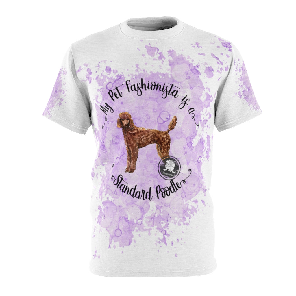 Standard Poodle Pet Fashionista All Over Print Shirt