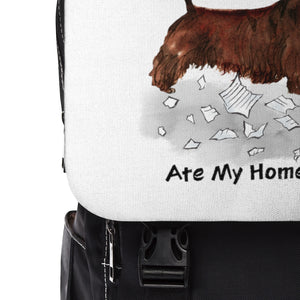 My Scottish Terrier Ate My Homework Backpack
