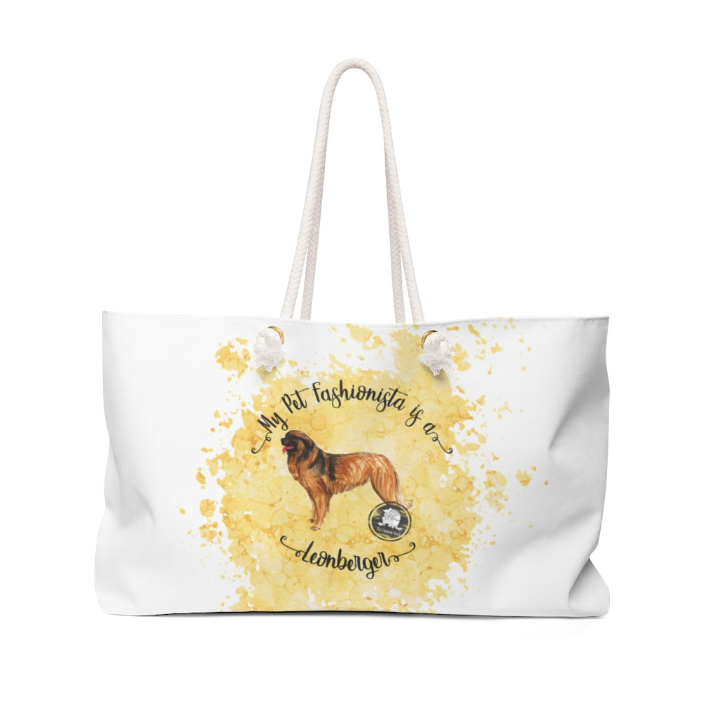 Leonberger Pet Fashionista Weekender Bag