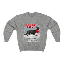 Load image into Gallery viewer, Cardigan Welsh Corgi Best In Snow Heavy Blend™ Crewneck Sweatshirt