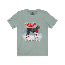Load image into Gallery viewer, Cane Corso Best In Snow Unisex Jersey Short Sleeve Tee
