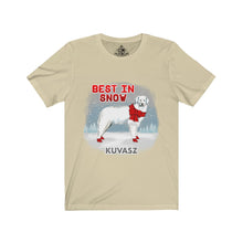 Load image into Gallery viewer, Kuvasz Best In Snow Unisex Jersey Short Sleeve Tee