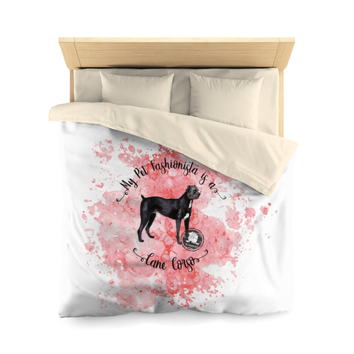 Cane Corso Pet Fashionista Duvet Cover