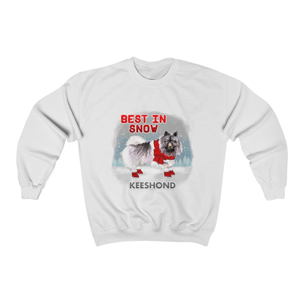 Keeshond Best In Snow Heavy Blend™ Crewneck Sweatshirt