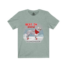 Load image into Gallery viewer, Komondor Best In Snow Unisex Jersey Short Sleeve Tee