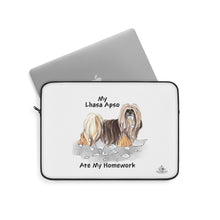 Load image into Gallery viewer, My Lhasa Apso Ate My Homework Laptop Sleeve