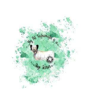 Skye Terrier Pet Fashionista Duvet Cover