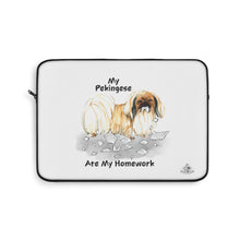 Load image into Gallery viewer, My Pekingese Ate My Homework Laptop Sleeve
