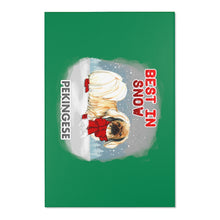 Load image into Gallery viewer, Pekingese Best In Snow Area Rug