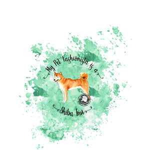 Shiba Inu Pet Fashionista Duvet Cover