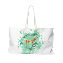 Load image into Gallery viewer, Vizsla Pet Fashionista Weekender Bag