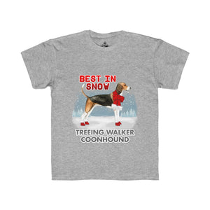 Treeing Walker Coonhound Best In Snow Kids Regular Fit Tee