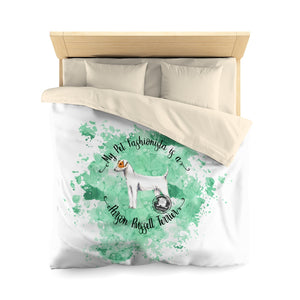 Parson Russell Terrier Pet Fashionista Duvet Cover