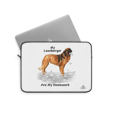 Load image into Gallery viewer, My Leonberger Ate My Homework Laptop Sleeve
