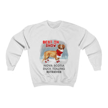 Load image into Gallery viewer, Nova Scotia Duck Tolling Retriever Best In Snow Heavy Blend™ Crewneck Sweatshirt