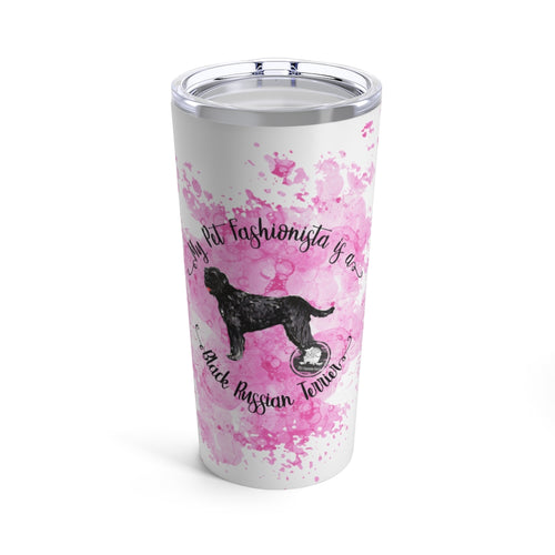 Black Russian Terrier Pet Fashionista Tumbler