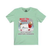 Load image into Gallery viewer, Petit Basset Griffon Vendeen Best In Snow Unisex Jersey Short Sleeve Tee