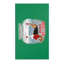 Load image into Gallery viewer, English Foxhound Best In Snow Area Rug