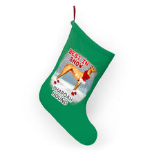 Load image into Gallery viewer, Pharoah Hound Best In Snow Christmas Stockings