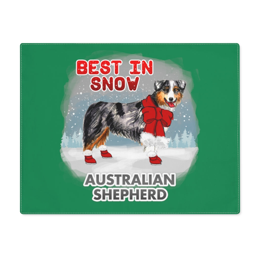 Australian Shepherd Best In Snow Placemat